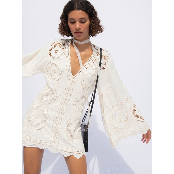 Free People Cutwork Mini Dress - Picture 3 of 3